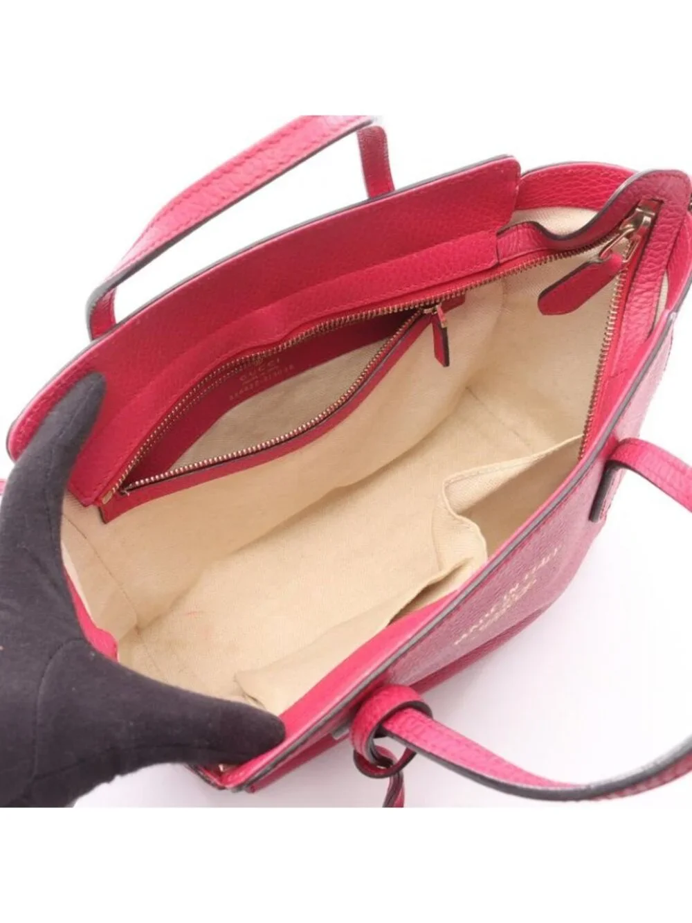 ★SOLD★ Gucci Handbag Swing Mini Pink Leather B - Picture 3 of 15